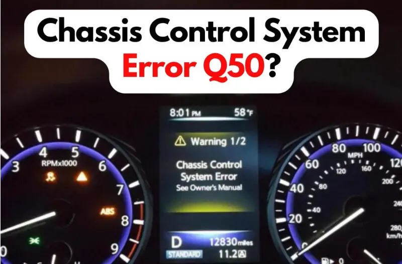 Chassis Control System Error Q50/Q60